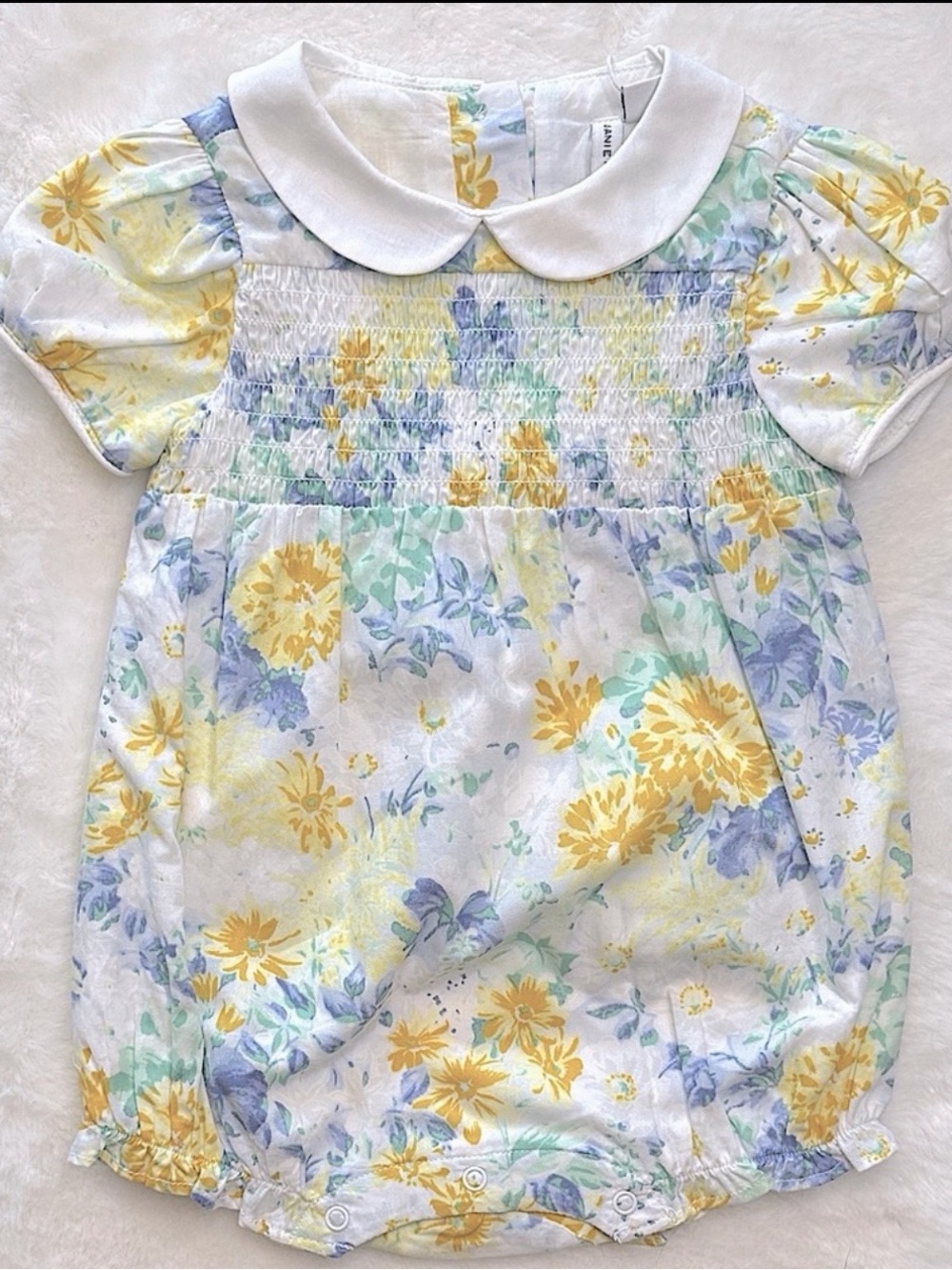 Janie and Jack Baby Girls Floral One Piece